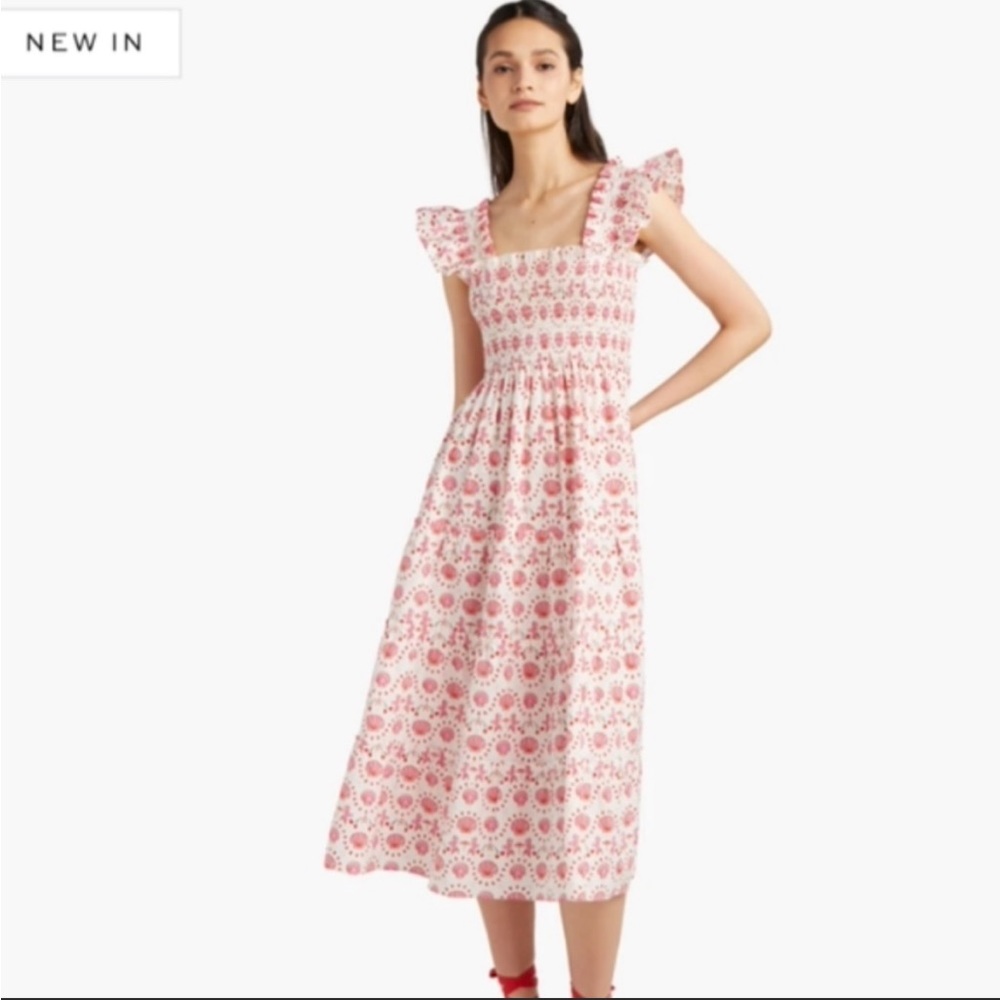 EUC Hill House Home Ellie Nap Dress Mermaid Print Size Small